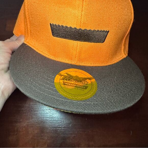 Reese’s Unisex official swag Orange Brown Baseball Trucker Hat one size - Picture 10 of 12